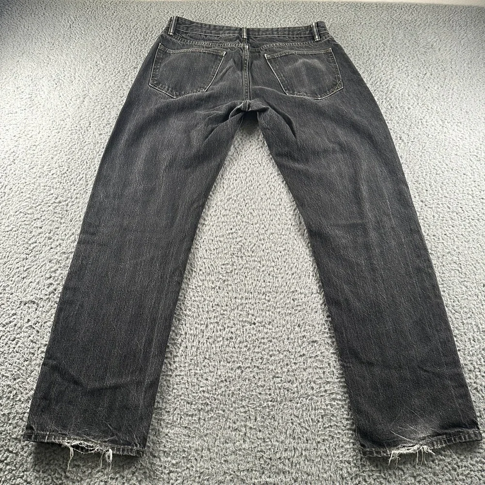 Banana Republic Selvedge Jeans Mens 32x30 Black Straight Kaihara Denim